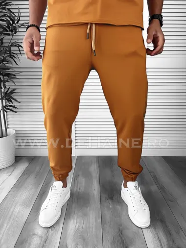 Trening barbati maro pantaloni + tricou oversize B7984 25-4.1